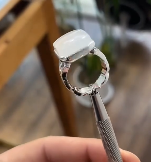 White Stone Designer VIP Ring Most Demanded