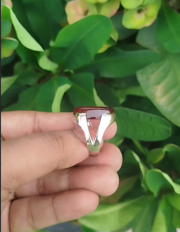 Premium Yemeni Aqeeq Stone Ring for Men Most Demanded