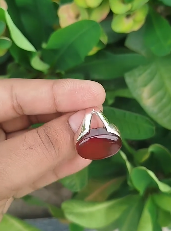 Premium Yemeni Aqeeq Stone Ring for Men Most Demanded