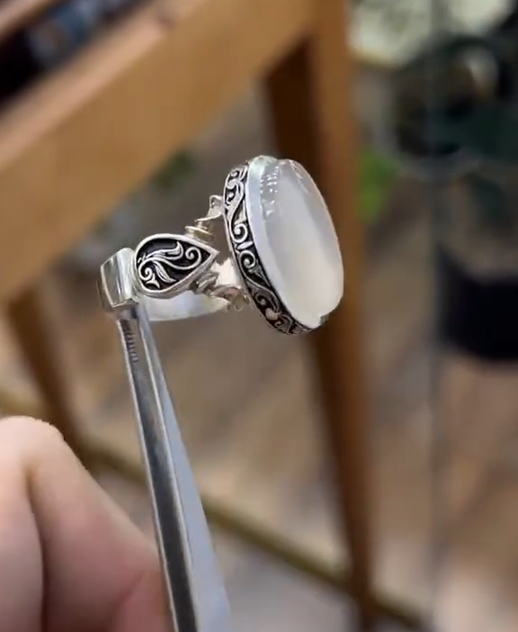 Premium Yemeni Aqeeq Stone Ring for Men Most Demanded