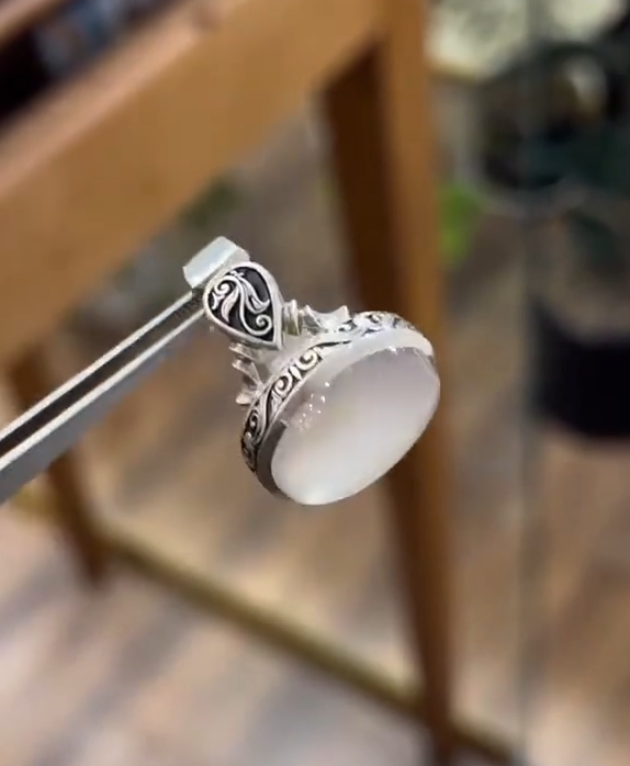 Premium Yemeni Aqeeq Stone Ring for Men Most Demanded