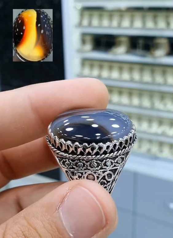 Yemeni Aqeeq Ring for Men Most Demanded
