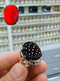 Classic Arabic Aqeeq Gemstone Ring for Men Most Demanded