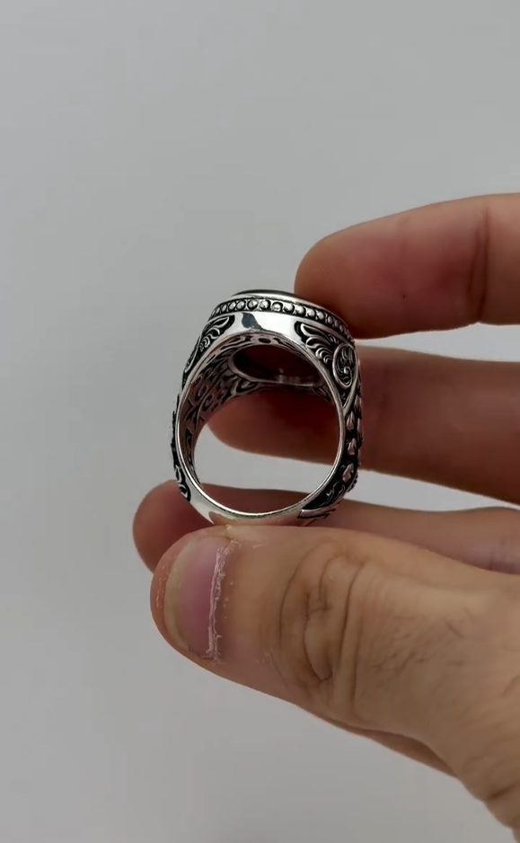 Sultan Collection Aqeeq Ring for Men Most Demanded