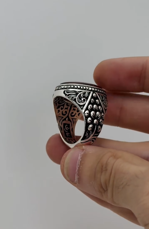 Sultan Collection Aqeeq Ring for Men Most Demanded