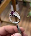 Classic Arabic Aqeeq Gemstone Ring for Men Most Demanded