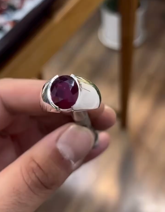 Classic Arabic Aqeeq Gemstone Ring for Men Most Demanded