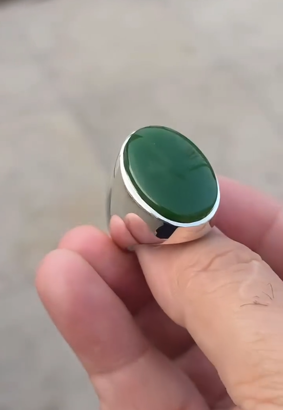 Royal Yemeni Aqeeq Stone Ring for Men Most Demanded