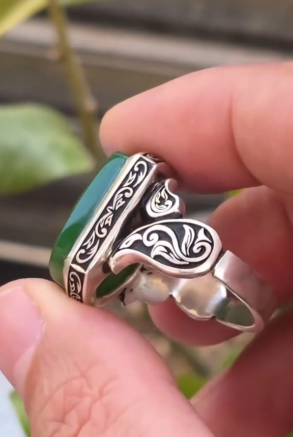 Modern Gentleman Aqeeq Ring for Men Most Demanded
