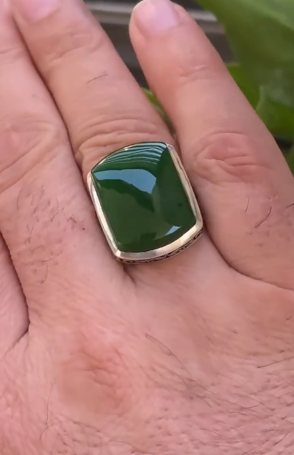 Modern Gentleman Aqeeq Ring for Men Most Demanded