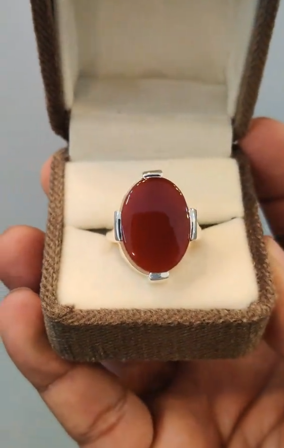 Royal Aqeeq Gemstone Ring VIP for Men Most Demanded