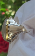 White Aqeeq Gemstone Ring VIP for Men Most Demanded