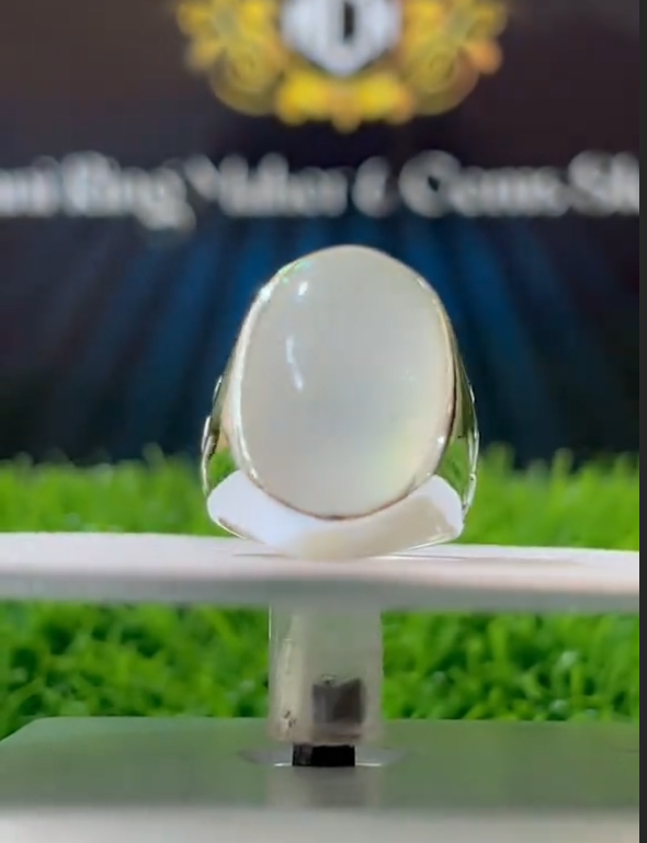 White Aqeeq Ring VIP for Men Most Demanded