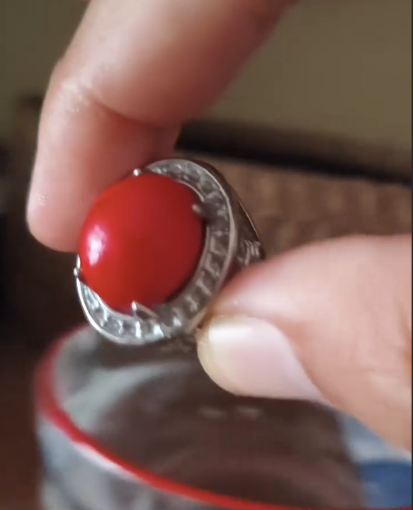 Ruby Red Aqeeq Ring VIP Most Demanded