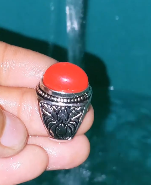 Ruby Red Aqeeq Ring VIP Most Demanded