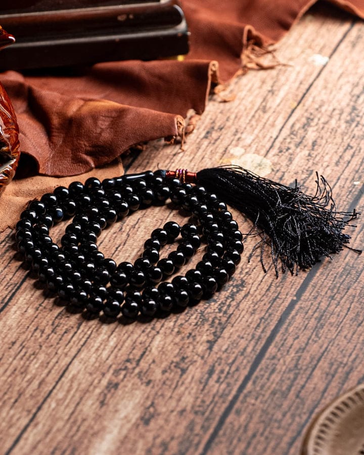 Premium Real Black Aqeeq Tesbih