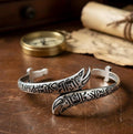 925 Sterling Silver Islamic Zülfiqar Sword Cuff Bracelet